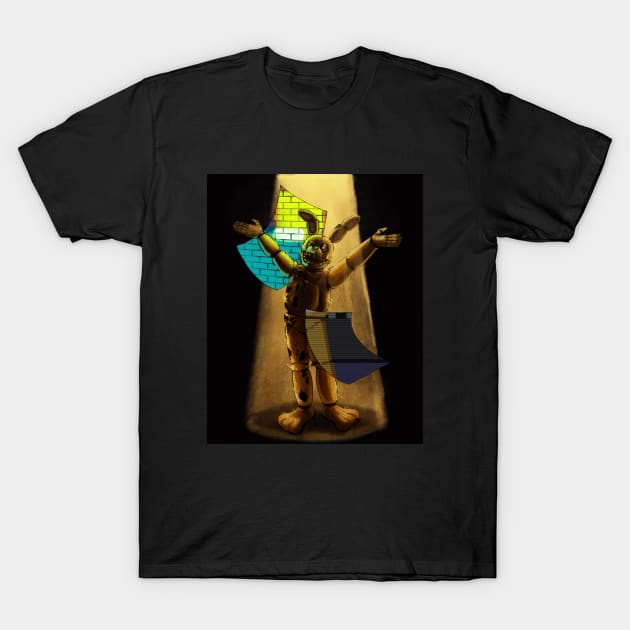 The Yellow Rabbit Five Night's At Freddy's Movie T-Shirt by Maru-Chan-Shop